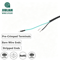 Cable de alimentación con enchufe estadounidense de extremo abierto de 25 pies NEMA 5-15P, cable de extensión de repuesto sin aislamiento para PC, computadora portátil, carga, cocina eléctrica, bricolaje