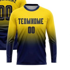 Maillot de football à manches longues pour homme, respirant, à séchage rapide, vêtements de sport performants pour l'entraînement, les matchs et les activités de plein air - Product Image 2