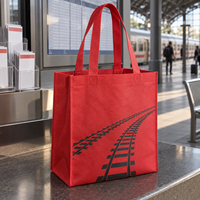 Sacs fourre-tout non tissés en spunbond 80 g/m² avec longues sangles de transport pour événements hôteliers, logo personnalisé en sérigraphie, directement de l'usine pour les marques
