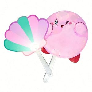 Abanico Plegable Transparente de PVC con Forma Irregular Personalizada, Abanicos de Plástico con Diseño de Ídolos Kpop y Anime para Regalo Promocional - Product Image 1
