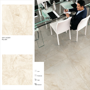 กระเบื้องพอร์ซเลนเคลือบเงาขนาด 800x800 มม. รุ่นโรมันซิลเวอร์ ดีไซน์ลายหินอ่อนสีเงินสำหรับปูพื้น - Product Image 5