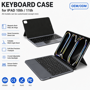 Étui Clavier Housse pour iPad 10,9 Pouces 10ème Génération avec Connecteur Intelligent pour Tablette, Sans Batterie, Sans Appairage, avec Trackpad - Product Image 1
