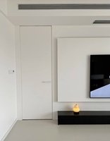 Porte intérieure invisible sans cadre personnalisée et minimaliste pour chambre, villa, salon - Décoration dissimulée moderne et contemporaine
