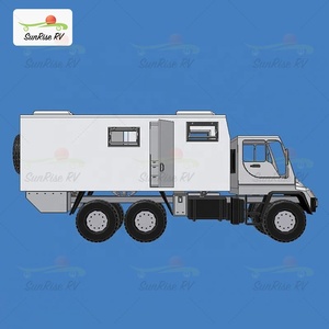 Camioneta Americana con Caja de Fibra de Vidrio para Acampar, Camioneta <span class=keywords><strong>Unimog</strong></span> con Caja para Acampar, Camioneta con Caja Deslizante 4x4, Autocaravana, Camioneta de Expedición - Product Image 4