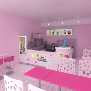 Chiosco Personalizzato a Forma di Tazza per Interni, per Negozi di Bubble Tea, Gelaterie, Ristoranti, Stand per Yogurt Gelato, Design d'Interni - Product Image 1