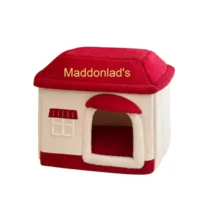 Toocat Maimai çevre dostu kış sıcak Pet <span class=keywords><strong>House</strong></span> katı desen kediler ve köpekler için çıkarılabilir ve yıkanabilir Mat kedi odası - Product Image 5