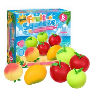 Ensemble de jouets en peluche animaux très demandés : Méduse en maltose à rebond lent, jouet anti-stress pour les doigts, coffret cadeau - Product Image 1