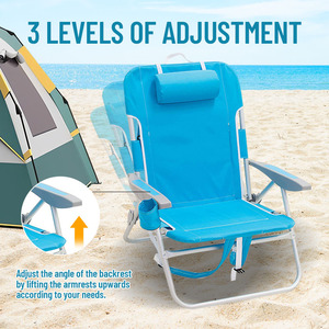 Ba Lô Đi Biển Có Tay Vịn Bằng Nhựa Ngoài Trời Điều Chỉnh Được Bán Chạy Với Túi Đựng Đồ Sau Lưng Và Túi Đựng Đá - Product Image 2