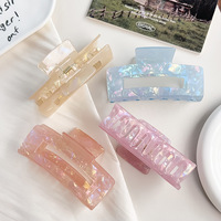 Pinces à cheveux sirène holographiques rêveuses, en plastique simulé, style coréen tendance, pour tenue quotidienne ou de vacances