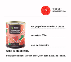 Harga Spesial untuk Penjualan Makanan Kaleng Granul Grapefruit Merah 850g. Bahan-bahan Yangzhi Ganlu Berkualitas Tinggi. - Product Image 3