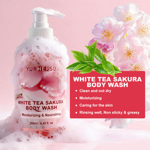 Jabón Corporal de Té Blanco y Sakura al por Mayor con Coco, Betaína, Glicerina y Ácido Cítrico, Limpieza Suave e Hidratación para Todo Tipo de Piel - Product Image 5