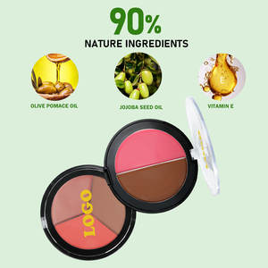 OCHAIN personnalisé votre marque longue durée imperméable marque privée cosmétiques miroitant vente en gros personnalisé crème fard à joues Contour Palette - Product Image 5