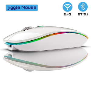 Rechargeable Wireless Keyboard and Mouse Combo Backlight Jiggler mouse Ultra-thin Keyboard Mouse Set for Laptop <b>Computer</b> - Product Image 4
