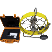 Caméra d'inspection des égouts avec écran HD 720P de 9 pouces, étanche IP67, éclairage LED blanc, endoscope industriel auto-nivelant de 40 mm