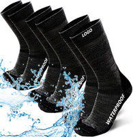 Chaussettes réfléchissantes pour hommes et femmes, logo personnalisé, bande de protection de l'eau, imperméable, respirantes, pour la prière musulmane, Wudu, 100%