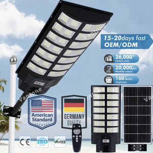 Vantone Allemagne Qualité Haute Lumens LED Lampes Solaires Extérieur Jardin Cour Solaire Lampadaires Extérieur Étanche - Product Image 1