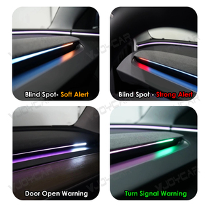 <span class=keywords><strong>Y</strong></span> แผงควบคุมบรรยากาศ LED จูนิเปอร์, แผงควบคุมหน้าจอพร้อมไฟเตือนจุดบอดไฟสำหรับ <span class=keywords><strong>Tesla</strong></span> รุ่น<span class=keywords><strong>3</strong></span> <span class=keywords><strong>Y</strong></span> RGB เพิ่มความสว่าง - Product Image 4