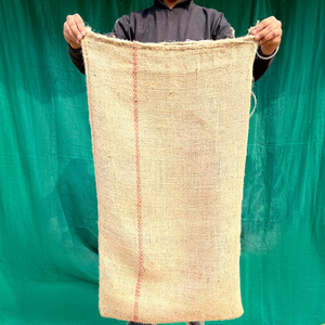 Sac en jute naturel robuste pour le stockage, l'emballage, le transport et l'utilisation en entrepôt de riz, blé, maïs, pommes de terre, oignons et céréales - Product Image 1