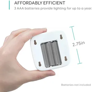 Veilleuse à capteur LED automatique ABS pour la maison Applique murale étanche à contrôle de mouvement pour la chambre d'enfants à usage domestique