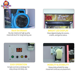 Máquina de Atrapar Dinero con Monedas Super Storm, Juego de Arcade con Soplador de Viento para Capturar Boletos, Ideal para Eventos Promocionales en Centros Comerciales - Product Image 5