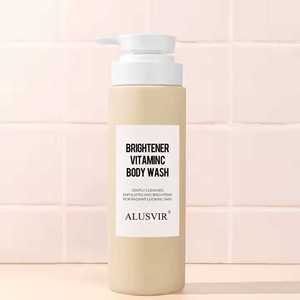 ฉลากส่วนตัวอินทรีย์ธรรมชาติผู้หญิงวิตามินซีไนอาซินาไมด์ผิวไวท์เทนนิ่งร่างกายล้างเจลอาบน้ำสีดำผิวที่มีฉลากที่กำหนดเอง - Product Image 3