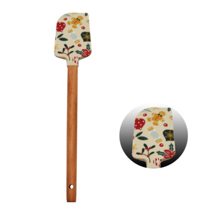Ensemble d'ustensiles de pâtisserie de <span class=keywords><strong>Noël</strong></span> de haute qualité, 2 pièces, spatule en silicone imprimée et <span class=keywords><strong>emporte</strong></span>-<span class=keywords><strong>pièce</strong></span> pour la fabrication de biscuits - Product Image 1