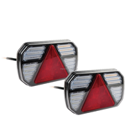Nouvelles feux de position LED multifonctions intégrés pour plaque d'immatriculation, étanches IP65, 12V-24V, pour remorques, camions et engins de construction