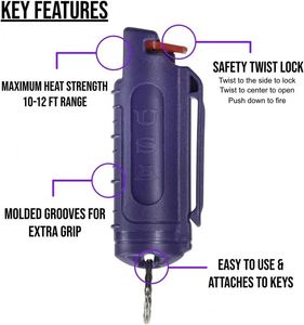 OEM Factory Bear Mace Spray Self Defense Portable Press <b>Bottle</b> Keychain Quick Release Compact for Zelfverdediging protection - Product Image 4