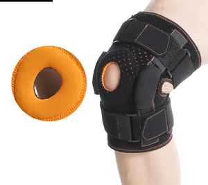 Attelle de <span class=keywords><strong>genou</strong></span> articulée en néoprène avec plaque de soutien en acier, dispositif de fixation du ménisque, dispositif de résistance pour adulte, protection complète - Product Image 6