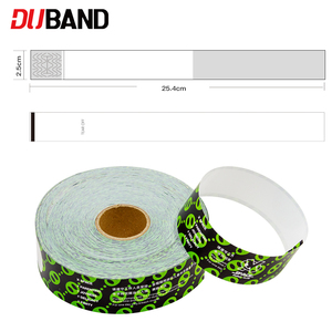 Pulseras anchas de papel térmico para eventos, bandas de identificación imprimibles personalizadas, impermeables y resistentes al desgarro para un acceso seguro - Product Image 2