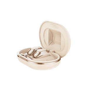 Audífonos Inalámbricos Normales con Gancho para la Oreja, BT 5.4, Altavoz de 12 mm, 3 Horas de Reproducción, Carga Tipo C, para Teléfono Android - Negro/Beige - Product Image 1