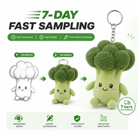 Cadeaux promotionnels de Noël : Porte-clés en peluche émotionnel en forme de légume, animal en peluche personnalisé, jouet en peluche doux