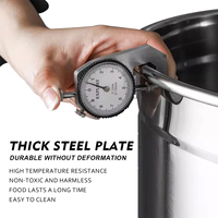 60QT 80QT 100QT Acier Inoxydable Commercial Restaurant Hôtel Cuisine Restauration Marmites à Soupe 9 17 24 28 32 58 68L Marmites Ensembles