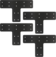 Connecteur robuste pour bois en acier inoxydable, plaque de raccordement pour bois, support d'angle, cadre de porte, cadre de fenêtre, profilé d'angle en L droit