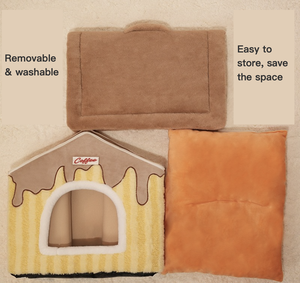 PP Cotton <strong>Fashion</strong> Rectangle Cat &amp; <strong>Dog</strong> House Washable Removable Large Space Pet <strong>Bed</strong> - Product Image 4