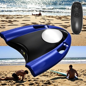 Kids Motorized Jet Power Surfboard Body Board Rechargeable Battery Ocean Waters <b>Swimming</b> Kickboard Helper Logo Surfboard <b>Fins</b> - Product Image 1