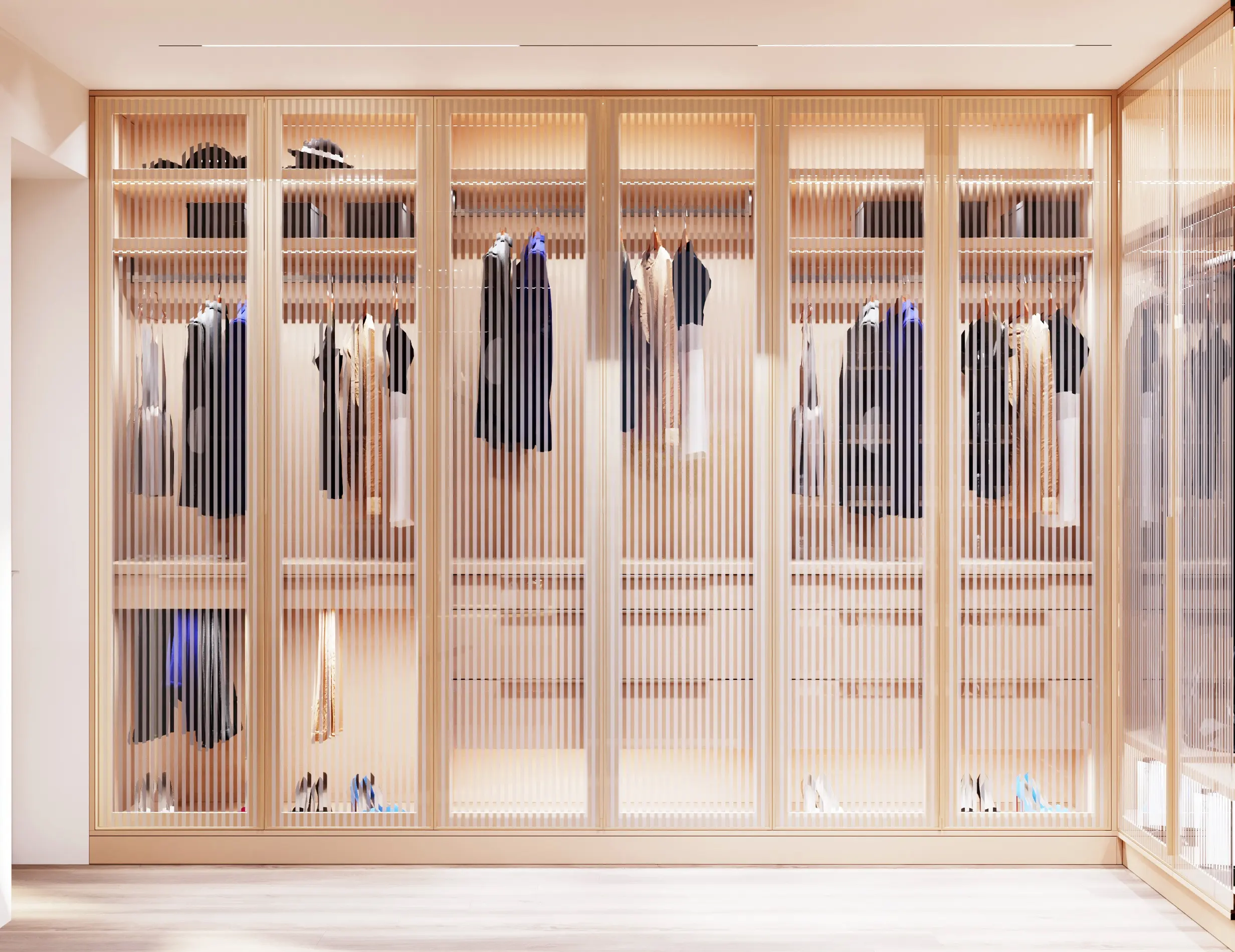 Fancy closet and wardrobe & walk in closet design room cabinet closet de madera