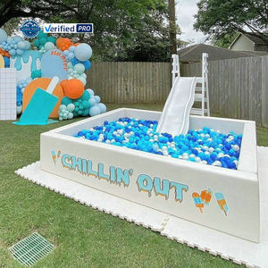 Grand toboggan intérieur/extérieur pour les événements scolaires Bassin à billes transparent blanc populaire <span class=keywords><strong>XL</strong></span> Location Soft Play Ball Pits Party Event - Product Image 1