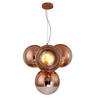 XZ 4 Lumière Coloré Globe Hôtel Salon Cuisine En Laiton Led Pendentif Lumière Conception Suspension Lustre pour Salle À Manger
