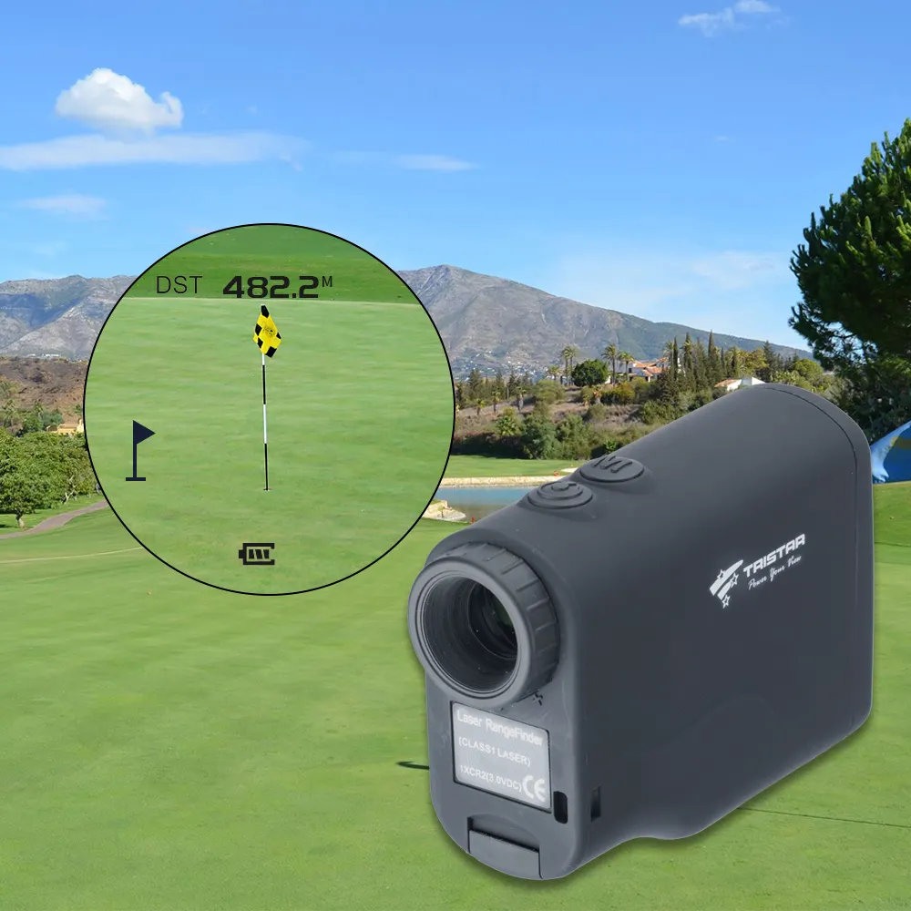 Tirstar Long Distance Rangefinder For Golf And Hunt Laser Range Finder With Big Side Screen