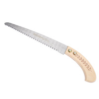 Scie à main professionnelle pour l'élagage des arbres fruitiers, lame en acier SK5, scie à bois portable, outil de taille de jardin avec manche en bois