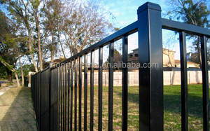 Venta directa de fábrica, barandillas de acero de zinc, vallas de acero para jardín, barandillas de Villa, vallas de hierro - Product Image 3