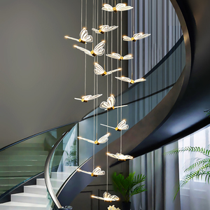 Lustre papillon créatif pour table de bar, allée et escalier, petite suspension pour <span class=keywords><strong>baie</strong></span> <span class=keywords><strong>vitrée</strong></span>, design simple et élégant - Product Image 4