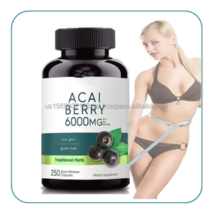 Cápsulas de Acai Berry OEM ASAP, Suplemento Dietético, Antioxidante, Refuerzo Inmunológico, Adultos, 60 Cápsulas/Botella - Product Image 2