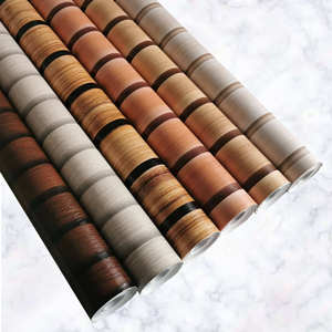 2024 nuevo diseño envoltura de gabinete de cocina papel tapiz autoadhesivo papel de pared muebles pegatina vinilo grano de madera película de PVC - Product Image 1