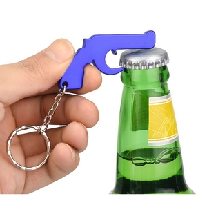 HXY - Llavero Abridor de Botellas de Cerveza con Forma de Escopeta, Abridor de Botellas de Cerveza con Forma de Pistola, Llavero Abridor de Botellas <span class=keywords><strong>para</strong></span> Promoción - Product Image 2