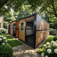 Maison conteneur préfabriquée en acier à panneaux sandwich extensibles de 20 pieds, à montage plat, unité détachable personnalisable pour hôtel