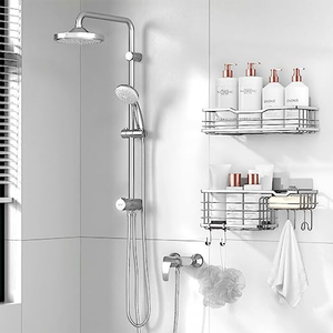 China Fabriek Verkoper Douche <span class=keywords><strong>Shampoo</strong></span> Opknoping Rek <span class=keywords><strong>Shampoo</strong></span> Houder Hoek Muur Plank Kledingrek