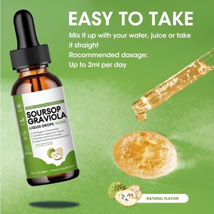 Estratto di Foglie di Graviola Biologico Fornito dalla Fabbrica, Efficace per la Bellezza degli Adulti, <span class=keywords><strong>Gocce</strong></span> Liquide di Foglie di Guanabana - Product Image 3