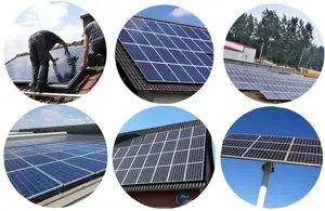 Solar Panel Install Set Off Grid Energy Generation Kit Grid Tied Industrial Commercial Power Station